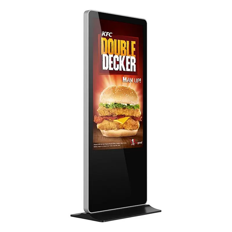 Touch Screen Free Standing LCD Advertising Display