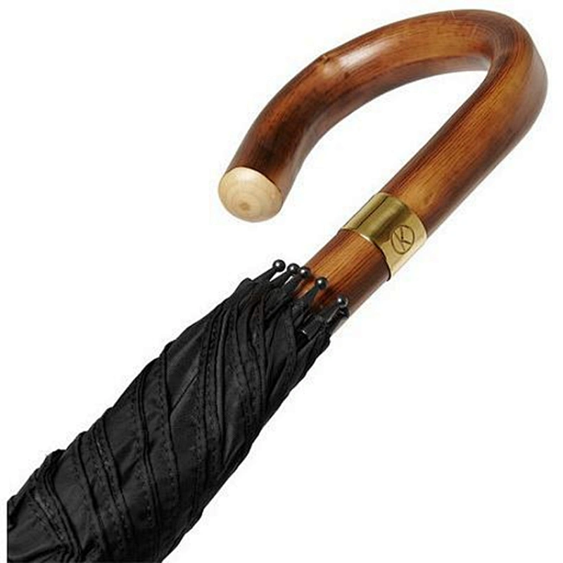 Paraguas recto del golf del rey de la manera del eje de madera de la moda 27inch