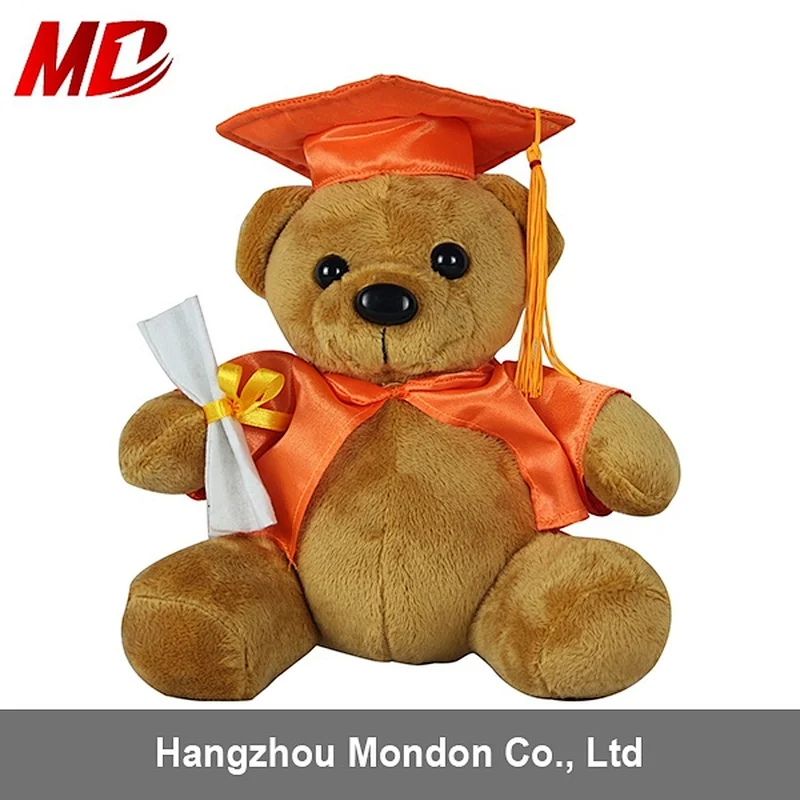 Promotion wholesale plush bear graduation