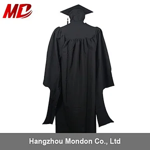 Deluxe Master Graduation Cap and Gown Matte Black