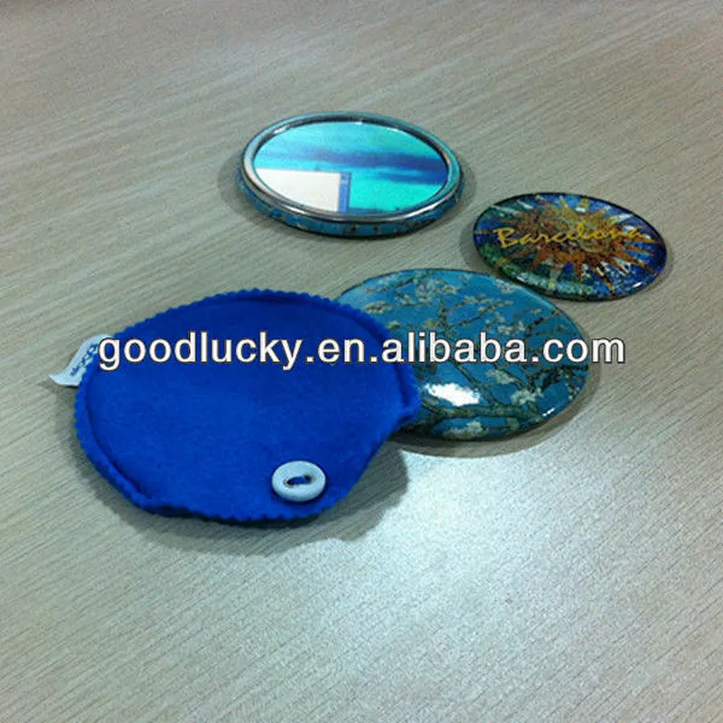 Pocket Cheap Tin Mirror &new design salable tin mirror