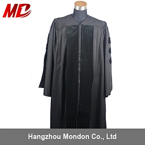 College Cap and Graduation Gown university gown for Doctor Degree