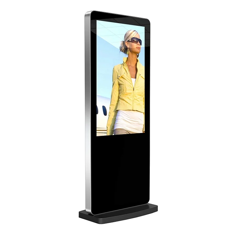 49 inch free standing lcd advertising digital video display kiosk/totem