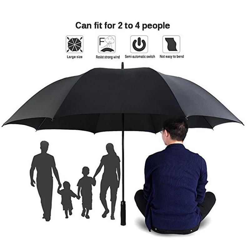 Custom logo advertising big strongest windproof golf umbrella
