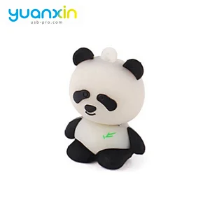 Panda Shape 3D Pvc Material Wholesale Pendrive 8Gb 32Gb