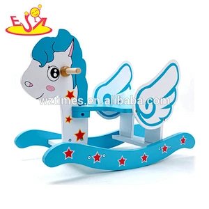 Wholesale wonderful wooden first rocking horse for for children W16D115
