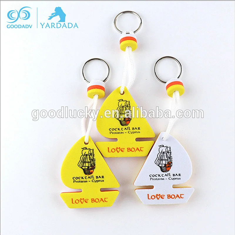 Hot sales Promotional gifts Fish shapes floating EVA keychain