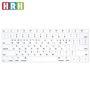 Korean custom silicone keyboard cover for MacBook Newest Air 13 Inch 2018 Release A1932 with Retina Display English Version
