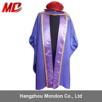 High Quality UK Pleated Graduation Gown