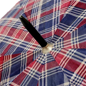 Shangyu factory sell 16 ribs double canopy fabric cheap straight umbrella