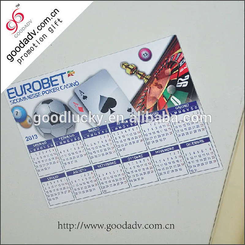 2015 New year promotion gift eco-friendly fridge magnet calendar