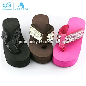 China Supplier Wholesale Fashion printing lady slippers eva slippers