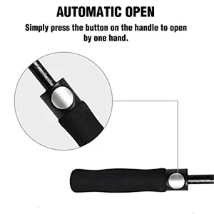Custom Cheap Promotion Air Vents Weatherproof Double Layer Automatic Large Advertising Golf Umbrella with Logo Printing