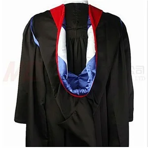 Oxford Style UK Graduation Hoods polyester match with gown fabric