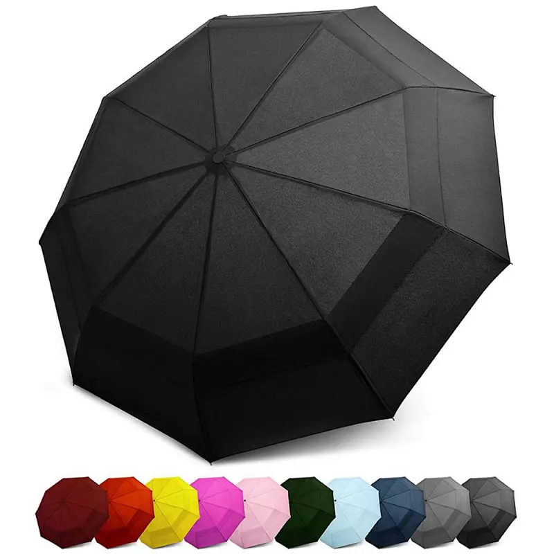 double canopy windproof folding umbrella