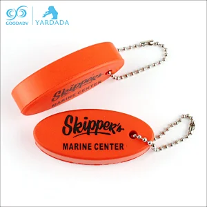 2018 Hot sell eco-friendly custom floating key chain logo printed PU key chain