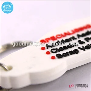 Promotional gifts wholesale keychain 3d plastic rubber keychain key ring