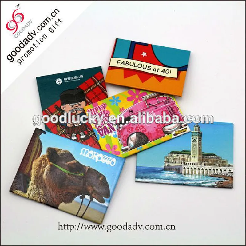 National culture design Lovely promotion Tinplate fridge magnet
