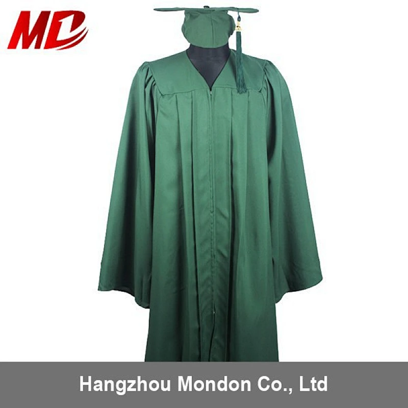 Economy Bachelor Graduation Cap and Gown Matte Forest Green