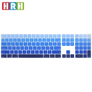 Rainbow laptop silicone keyboard skin keyboard protector for Magic Keyboard with Numeric Keypad A1843 MQ052LL/A Released in 2017