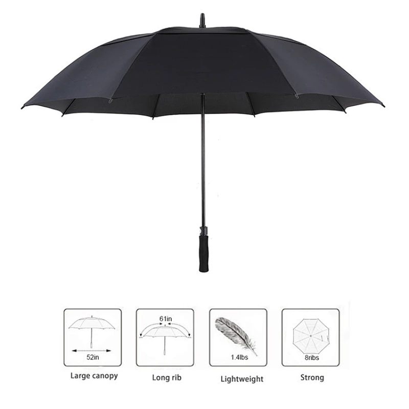 Paraguas alemán conopy doble impermeable de gran tamaño paraguas de golf alemán