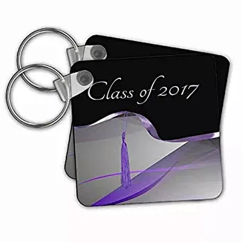 2017 New Year New Design 3D 2D Medal Graduation Key chains for new season