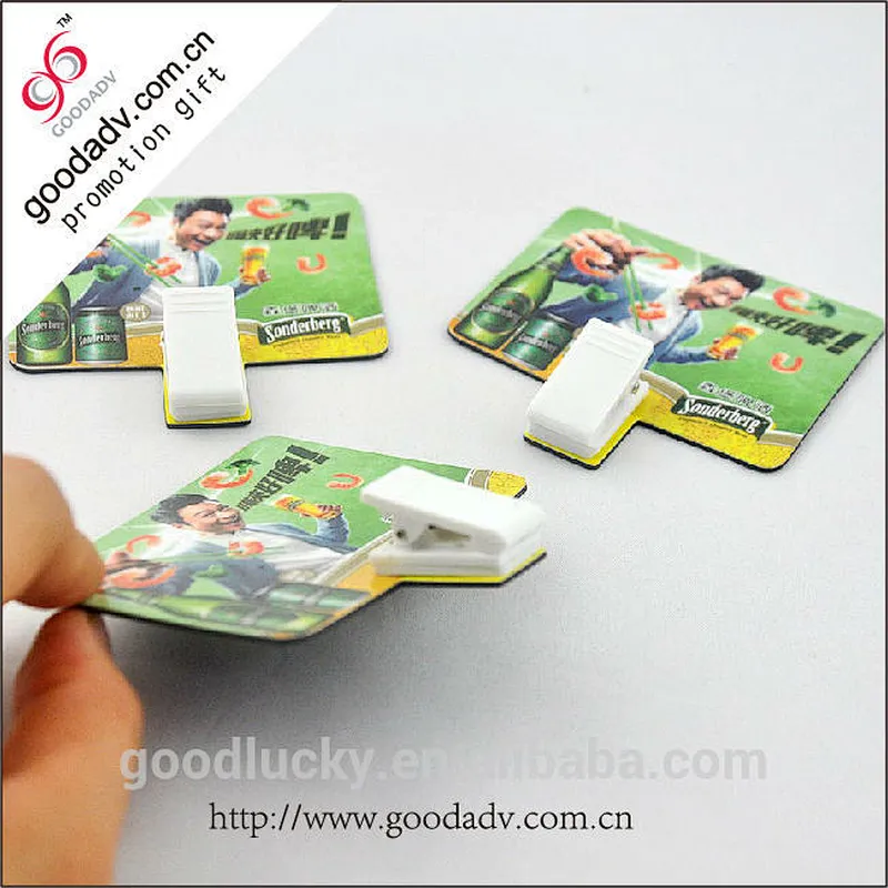 Most Popular Advertising Coated Paper Clip fridge magnet