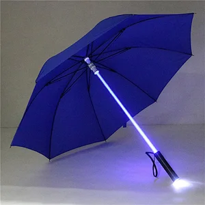 Led light handle umbrella With Hand Torch