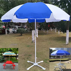 High quality cheap outdoor beach parasol umbrella frame with base