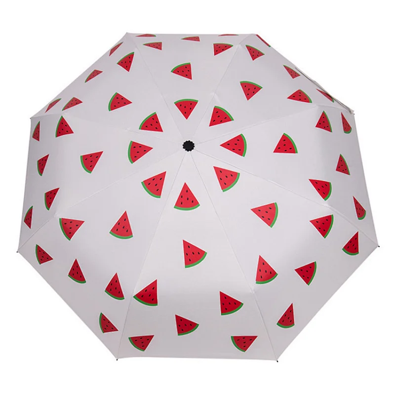 Compact Travel umberella with fruit print
