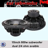hot sell 15 inch aluminum basket woofer with dual 3 