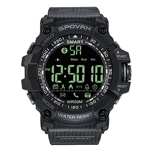 OEM Waterproof Digital Smart Wrist Watches with Pedometer and Remote Camera Control