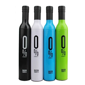 Paraguas de la botella de la bebida del vino de las mujeres del precio de bajo costo