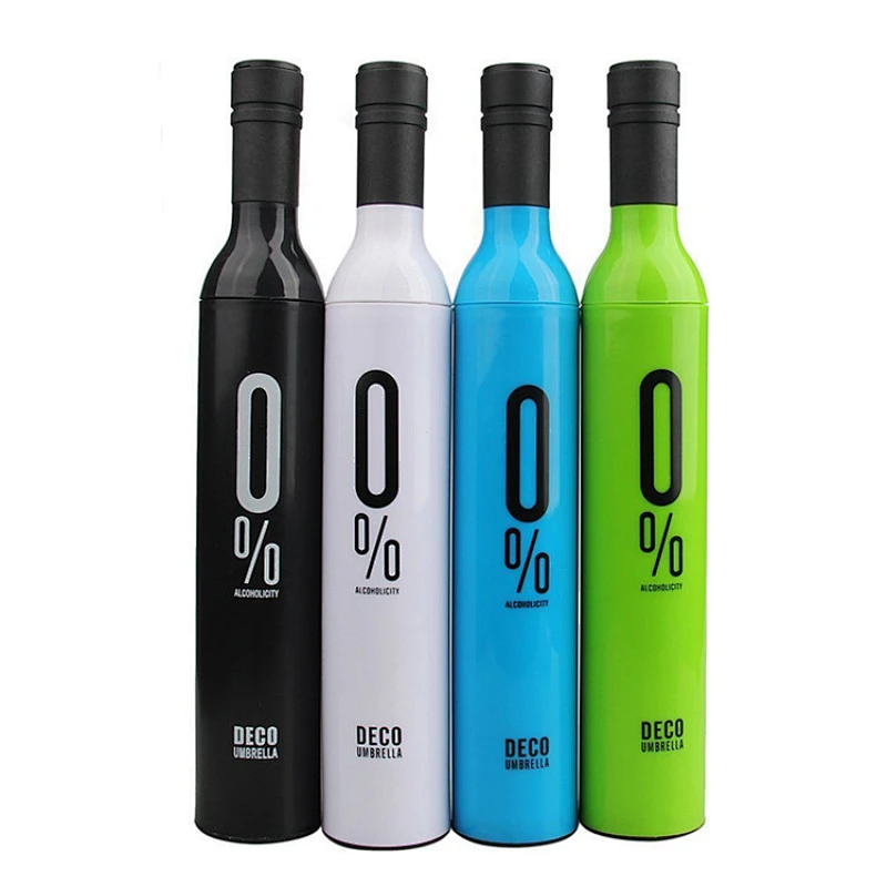 Paraguas de la botella de la bebida del vino de las mujeres del precio de bajo costo
