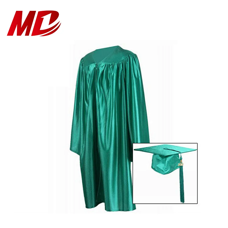 Bright Shiny High Quality Kids Graduation Cap Gown for Children