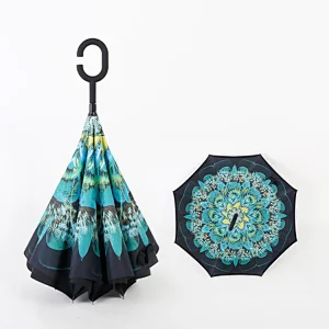 Quality chinese Manufacturer products double side ambrella magicbrella car reverse upside-down umbrella