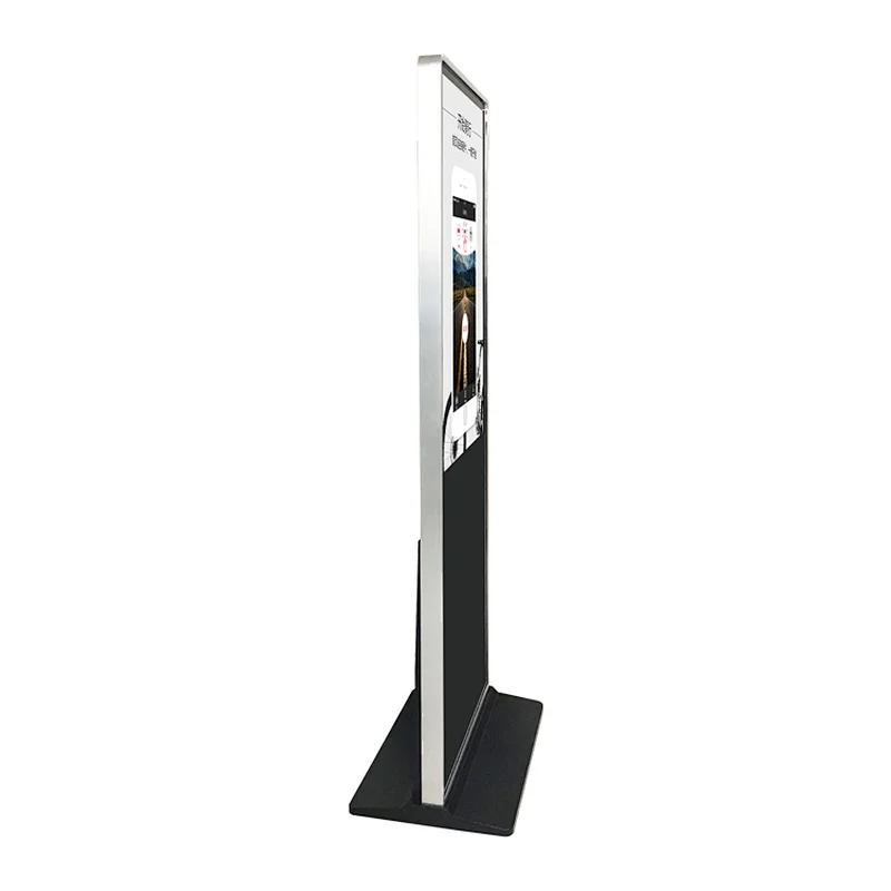 49 inch floor stand lcd touch screen display kiosk for restaurant