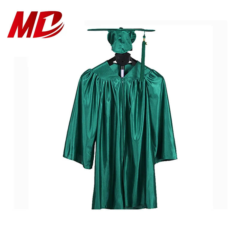 Promotion Custom Shiny Multicolor Kindergarten and Children Graduation Cap and Gown