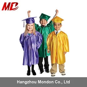 High quality shiny Children ,Preschool and Kindergarten Graduation uniform