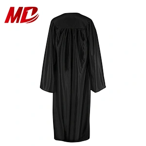 College High School 100% Shiny Polyester Graduation Caps Gowns and Tassels