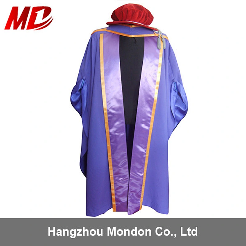 Customized UK Pleated Graduation Gown set