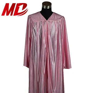 Wholesale All Size Shiny Graduation Gown--Pink Color