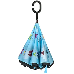 2018 new c handle 8K straight inverted umbrella for wholesale