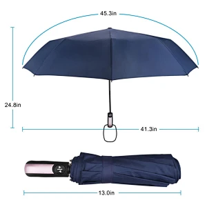 Amazon Windproof Ligero Travel Umbrella Compacto Automático Open and Close Umbrella Unbreakable 10 Ribs Golf Umbrellas