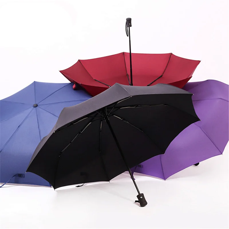 Wind proof auto open non metal golf folding umbrella