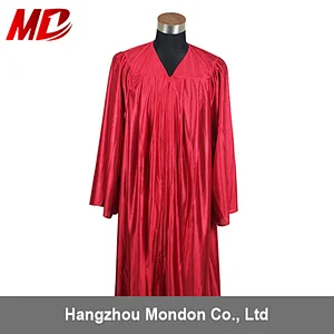 Classical Choir Robe in Cheaper Price 100% Shiny -Red Color