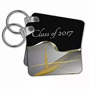 2017 New Year New Design 3D 2D Medal Graduation Key chains for new season