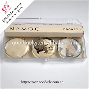 Promotional gifts crystal magnetic sticker glass magnet