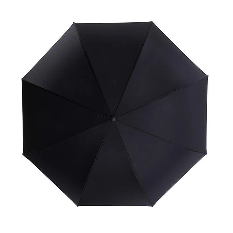 Starry night inverted reverse double-layer waterproof stipe straight umbrella