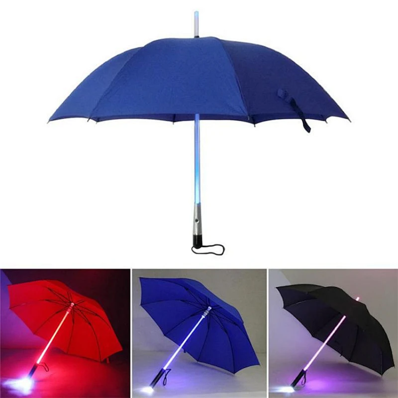 Paraguas de arco iris led light-up